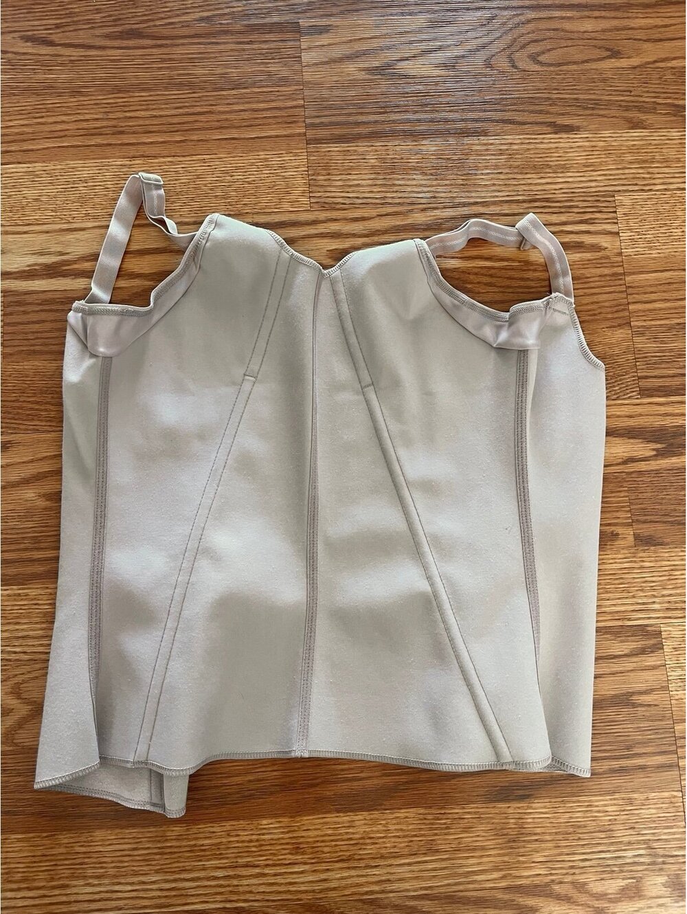 Squeem Magical Lingerie Tan Miracle Vest Shaping Waist Trainer Shapewear M - Picture 2 of 4